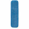 Rubbermaid® HYGEN 18" Microfiber Damp Room Mop - Blue - Pkg Qty 12