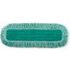 Rubbermaid® HYGEN 24" x 9" Microfiber Dust Mop W/ Fringe, Green - RCPQ42600GR00