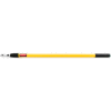 Rubbermaid® HYGEN 48"-72" Quick-Connect Aluminum Extension Handle, Yellow/Black - RCPQ755 - Pkg Qty 6