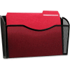 Rolodex Wall Mountable File Mesh Holds 13-1/2" Wide Documents Black