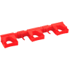 Vikan Hygienic Hi-Flex Wall Bracket System, Red, Polypropylene/TPE Rubber/Polyamide