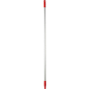 Vikan 29594 59" Basic Aluminum Handle, Red