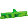 Vikan 317477 16" Combo Push Broom- Soft/Stiff, Lime