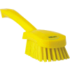 Vikan 41926 Short Handle Scrubbing Brush- Stiff, Yellow