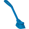 Vikan 42873 Narrow Dish Brush- Medium, Blue