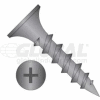 #6 x 1" Drywall Screw - Phillips Bugle Head - Steel - Black Phosphate Finish - UNC - Pkg Of 100