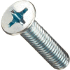 Slotted Flat Head Machine Screws W/Nuts, Zinc Plated Steel, Refill For FK51550
