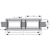 IGUS RJUI-11-24TW 1-1/2" DryLin R Twin Bearing Block with polymer liner