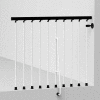Arke Civik Balcony Rail Kit 47" White