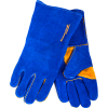 Forney® Hide® Leather Welding Gloves, Blue, Mens XL