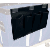 Janitorial Supply Organizer, Black Vinyl, 4 Pockets