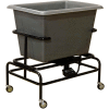 Royal Basket-Poly Scale Cart, 6 Bu, Gray - R06-GRX-STA-3UNN