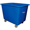 Royal Basket-Poly Truck, 14 Bu, Blue, Metal Base, All Swivel - R14-BLX-PGA-4UNN