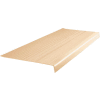 Vinyl Ribbed Stair Tread Square Nose 12.5" x 102" Camel