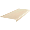 Vinyl Light Duty Ribbed Stair Tread Square Nose 12.41" x 42" Almond