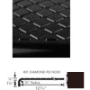 Stair Tread Rubber Round Nose 42"L - Brown