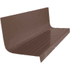 Rubber Raised Circular Stair Tread Square Nose 20.44" x 42" Light Brown