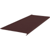 Vinyl Light Duty Ribbed Stair Tread Round Nose 12.34" x 48" Brown