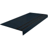 Rubber Heavy Duty Abrasive Strip Stair Tread Square Nose 12.31" x 48" Black