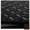 Stair Tread Rubber Square Nose 48"L X 12-5/16"D - Brown