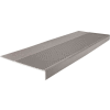 Rubber Light Duty Ribbed Stair Tread Square Nose 12.25" x 48" Slate
