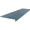 Rubber Low Circular Profile Square Nose 12.5" x 48" Steel Blue