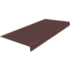 Rubber Square Profile Square Nose 12.31" x 48" Brown