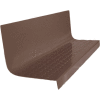 Rubber Raised Circular Stair Tread Square Nose 20.44" x 48" Burnt Umber
