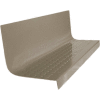 Rubber Raised Circular Stair Tread Square Nose 20.44" x 48" Lunar Dust