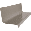 Rubber Raised Circular Stair Tread Square Nose 20.44" x 48" Pewter