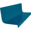 Rubber Raised Circular Stair Tread Square Nose 20.44" x 48" Blue
