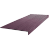 Rubber Raised Circular Stair Tread Square Nose 12.06" x 48" Burgundy