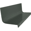 Rubber Raised Circular Stair Tread Square Nose 20.44" x 54" Black Brown