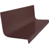 Rubber Raised Circular Stair Tread Square Nose 20.44" x 72" Brown
