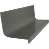 Rubber Raised Circular Stair Tread Square Nose 20.44" x 72" Charcoal