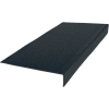Rubber Hammered Profile Stair Tread Square Nose 12.5" x 72" Black