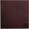 Rubber Tile Low Profile Circular Design 50cm - Brown