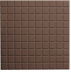 Square Design Rubber Tile 19.69" x 19.69" x .125" Light Brown