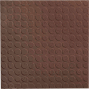Raised Circular Design Rubber Tile 19.69" x 19.69" x .125" Light Brown