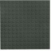Raised Circular Design Rubber Tile 19.69" x 19.69" x .125" Black Brown