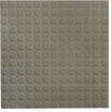 Raised Circular Design Rubber Tile 19.69" x 19.69" x .125" Lunar Dust