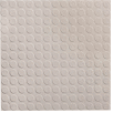 Raised Circular Design Rubber Tile 19.69" x 19.69" x .125" Smoke