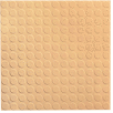 Raised Circular Design Rubber Tile 19.69" x 19.69" x .125" Camel