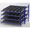 UNEX RR99K2W8X8-A Gravity Rack Knuckled Span-Track Wheel bed Add-On 96"W x 96"D x 84"H W/4 Levels