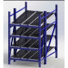 UNEX RR99S2W4X6-S Gravity Flow Roller Rack with Wheel Bed Starter 48"W x 72"D x 84"H with 4 Levels