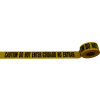 "Caution Do Not Enter / Cuidado No Entrar" Barricade Tape, Yellow Tape/Black Print, 3" x 1000'