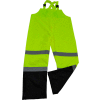 Petra Roc Waterproof Bib Pants, ANSI Class E, 300D Oxford/PU Coating, Lime/Black, 2XL