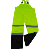 Petra Roc Waterproof Bib Pants, ANSI Class E, 300D Oxford/PU Coating, Lime/Black, 4XL