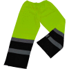 Petra Roc Waterproof Drawstring Pants, ANSI Class E, 300D Oxford/PU Coating, Lime/Black, 2XL