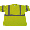 Petra Roc ANSI Class 3 Short Sleeve T-Shirt, Polyester Birdseye Mesh, Lime, Size 4X